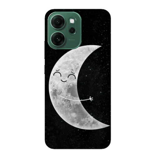 Oppo 14 F Half Moon Transparent Silicone TPU Θήκη